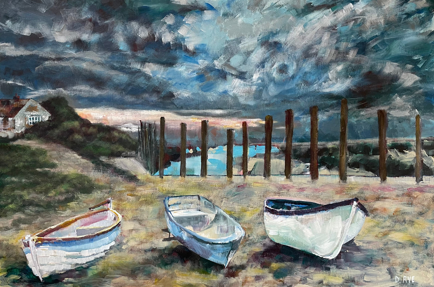 Blakeney Quay - Acrylic on Canvas Board (40 x 60cm)