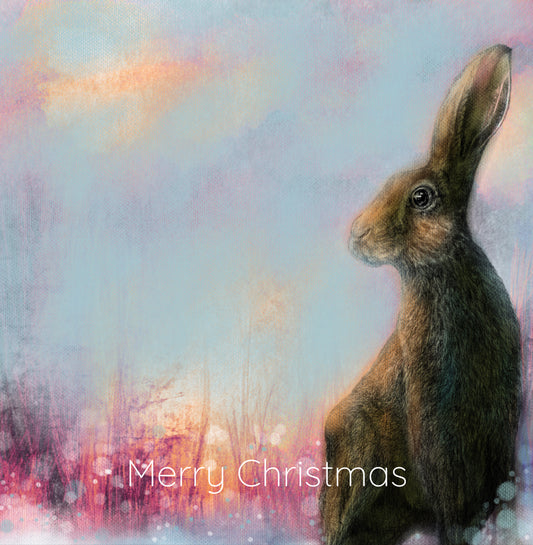 Christmas Hare card - Classic Christmas Collection