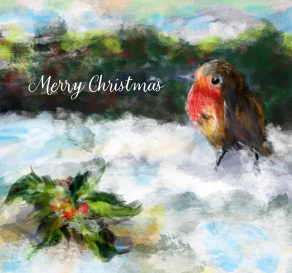 Festive Robins Christmas Cards - Traditional Christmas Collection