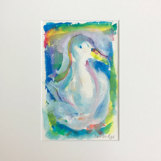 Duck - Colourful Gouache/Watercolour painting