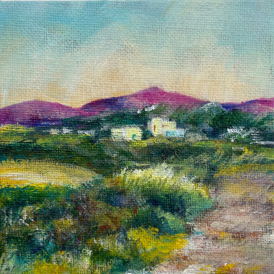 Naxos Hills at Sunset