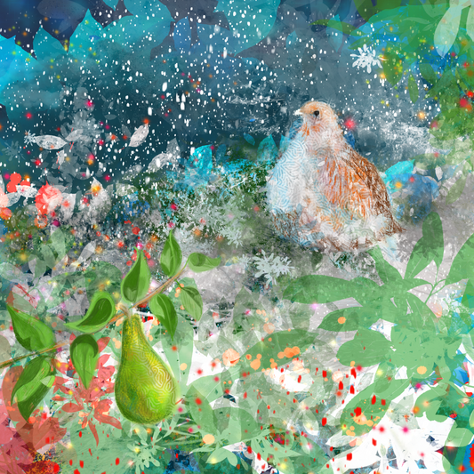 A Partridge in a Pear Tree Christmas Card