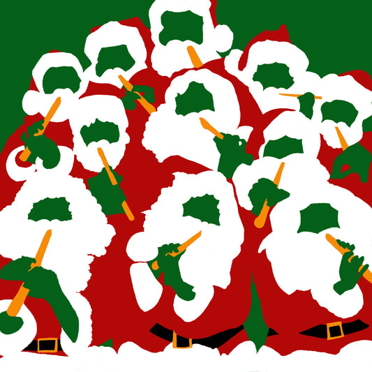 Eleven pipers Piping Christmas Card